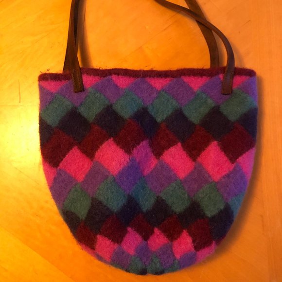 Handmade Felted Bag, Like New - Picture 1 of 8